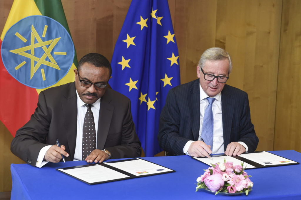Jean-Claude Juncker, Hailemariam Desalegn